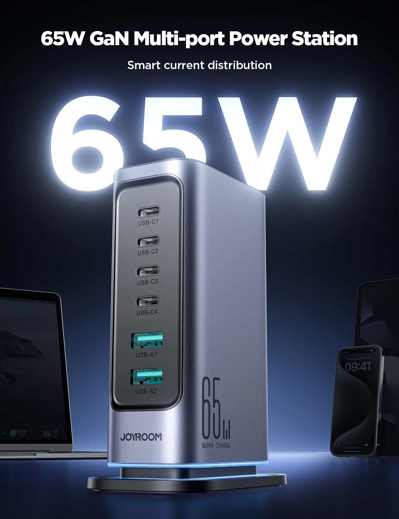 Estación De Carga Multi Puertos 65w Joyroom