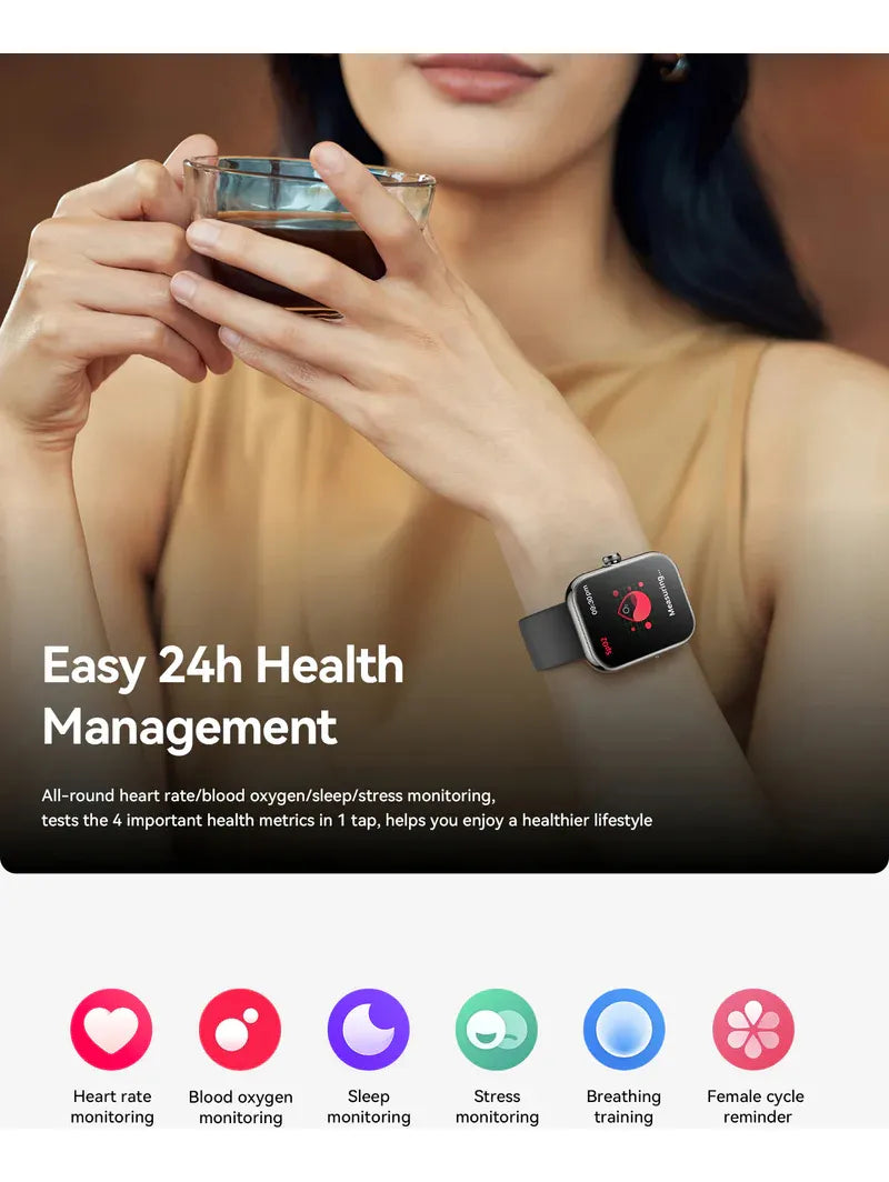 Smartwatch Joyroom Fit-life 1.96 Jr-ft5 Plus Negro Grafito