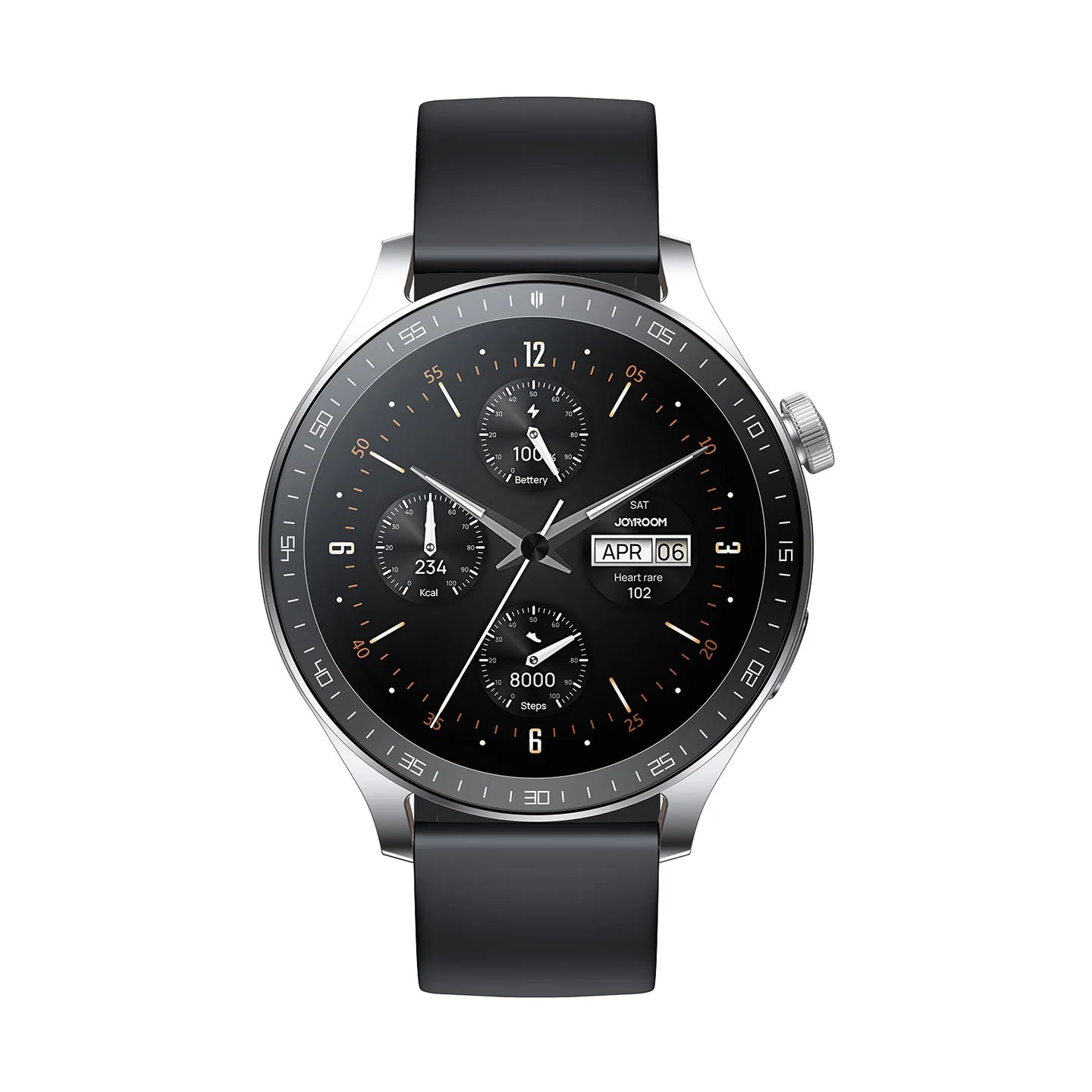 Smartwatch Joyroom Jr-fc2 Pro 1,46 Clásico Elegante Gris Espacial