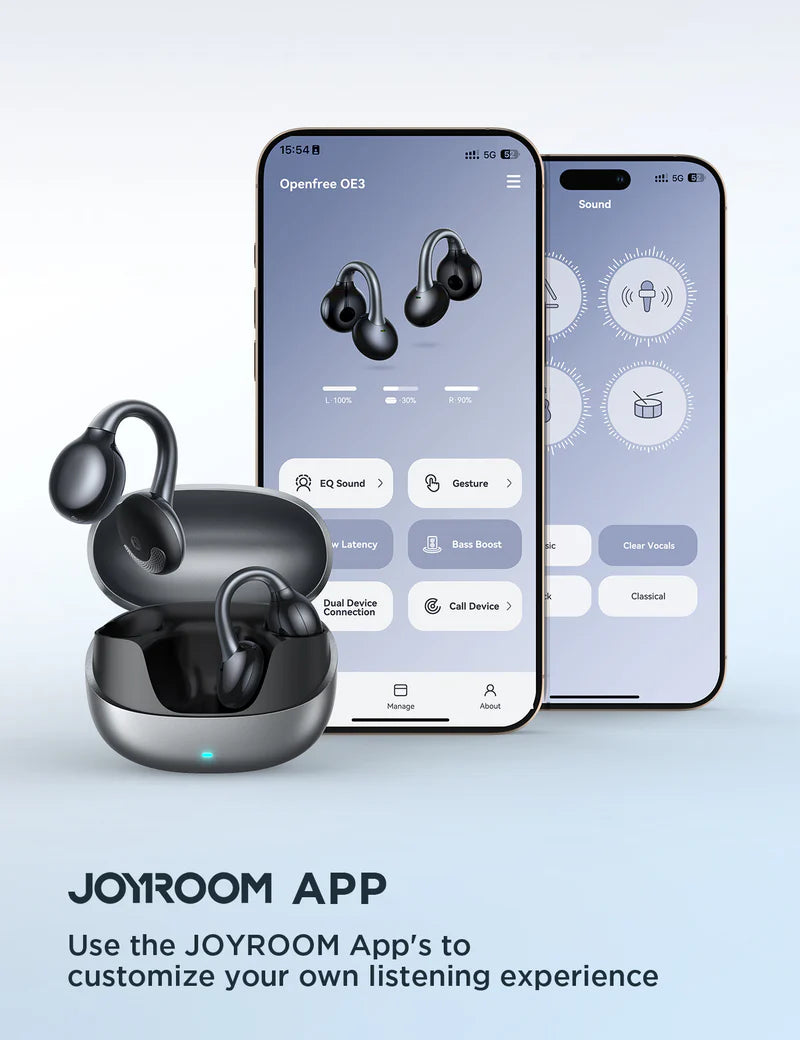 Auriculares Inalámbricos Joyroom Open-ear Openfree Oe3 Jr-oe3 Jr-oe3 Space Grey